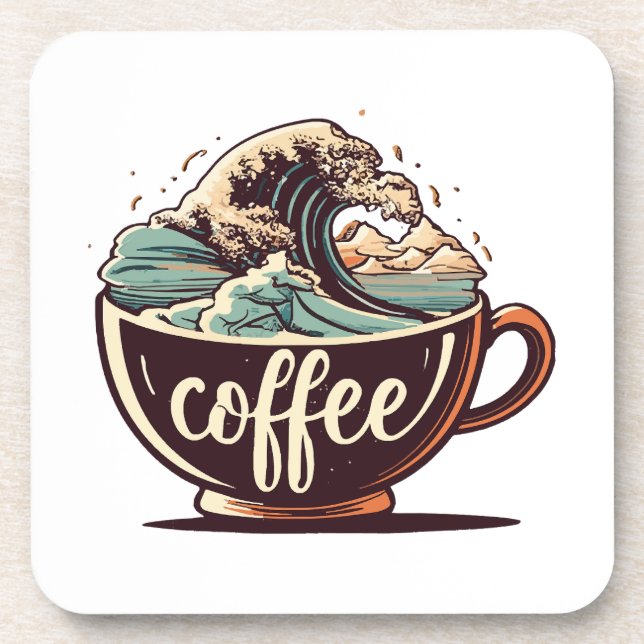 Porta-copo A Grande Onda De Café (Frente)