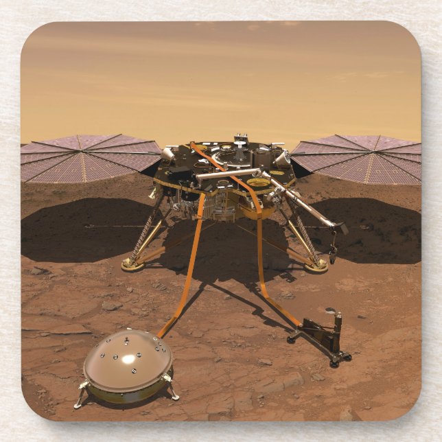 Porta-copo A Insight Lander Operando Na Superfície De Marte. (Frente)