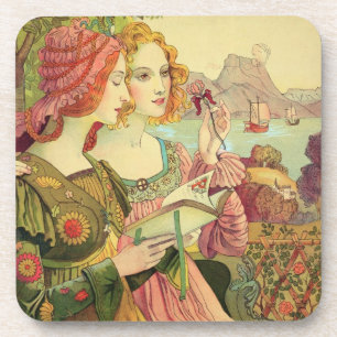 Porta-copo A legenda dourada, 1897, de "L'Estampe moderno",