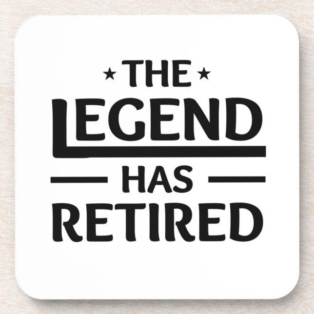 Porta-copo a lenda se aposentou para o amigo colega (Frente)