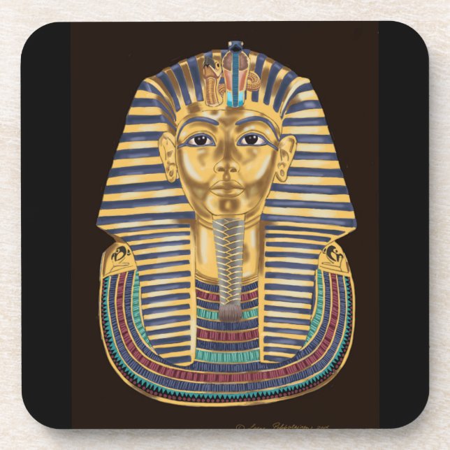 Porta-copo A máscara dourada de Tutankhamon (Frente)