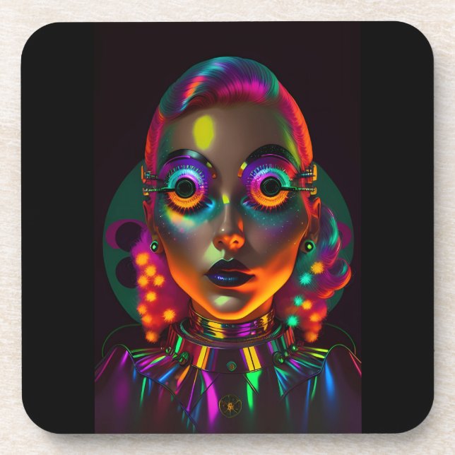 Porta-copo A mulher elétrica (Frente)