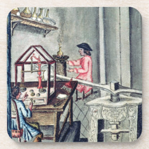 Porta-copo A oficina dos Silversmiths, de um silversmith b