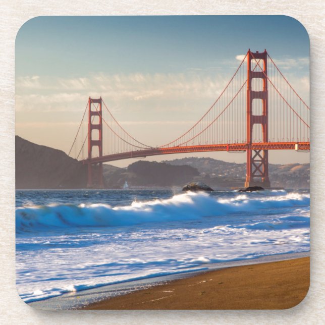 Porta-copo A Ponte Golden Gate da Praia Baker (Frente)