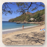 A praia no Parque Nacional da Ilha de Pombo