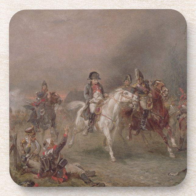 Porta-copo A retirada de Napoleon (óleo em canvas) (Frente)