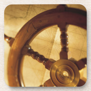 Porta-copo A roda e o mapa dos navios