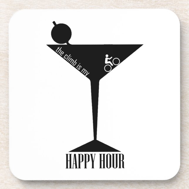 Porta-copo A Subida É A Minha Feliz Hora (Frente)