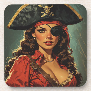 Porta-copo A Tentadora Pirata Escarlate