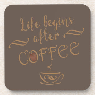 Porta-copo a vida começa depois do café