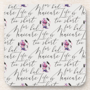 Porta-copo A vida é demasiado curta para um teste padrão ma