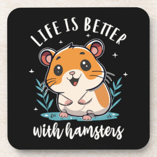 Porta-copo A Vida é Melhor Com Hamsters