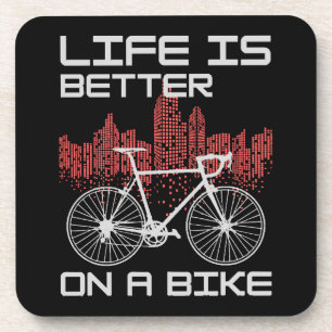 Porta-copo A vida é melhor de bicicleta