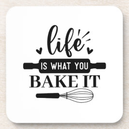 Porta-copo A vida é o que você assar