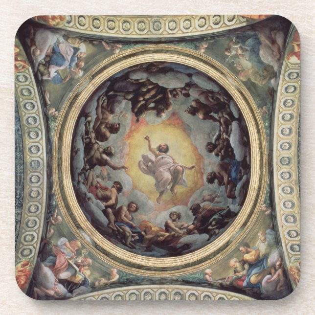 Porta-copo A visão de St John em Patmos, 1520-23 (fresco) (Frente)