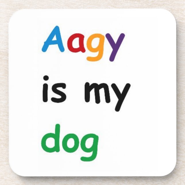 Porta-copo Aagy é meu cachorro (Frente)