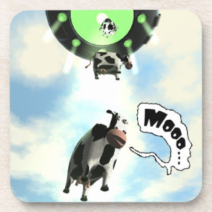 Porta-copo Abducção da vaca do UFO