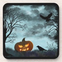 Porta-copo Abóbora-das-bruxas e raven
