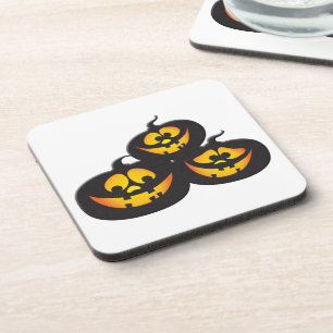 Porta-copo Abóboras de Halloween com Expressões Engraçadas