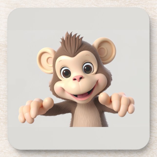 Porta-copo Abraça-me macaco (Frente)