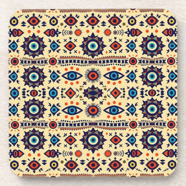 Porta-copo Abstract All-Seeing Eye Magical Pattern  (Frente)