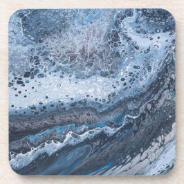 Porta-copo Abstract Blue & Gray Ocean Drift