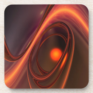 Porta-copo Abstrato 3d Design, formas moles e reflexões