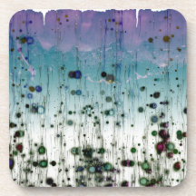 Abstrato Aqua Roxo e Preto