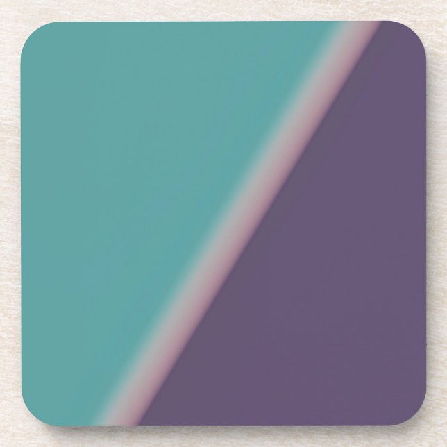 Porta-copo Abstrato Art Turquoise Roxo (Frente)