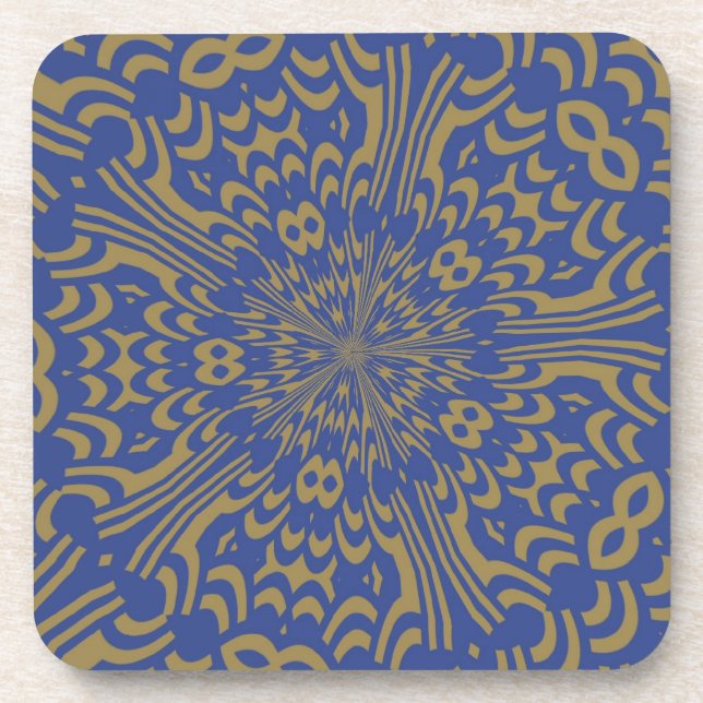 Porta-copo Abstrato azul bonito (Frente)