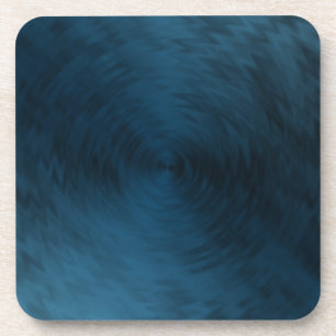 Porta-copo Abstrato de aço metálico azul escovado