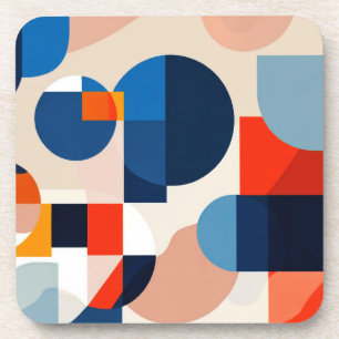 Porta-copo Abstrato de Arte Geométrica do Meio século Escandi