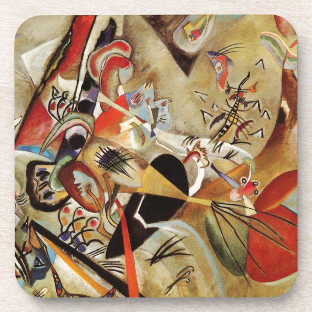 Porta-copo Abstrato de composição Kandinsky (Frente)