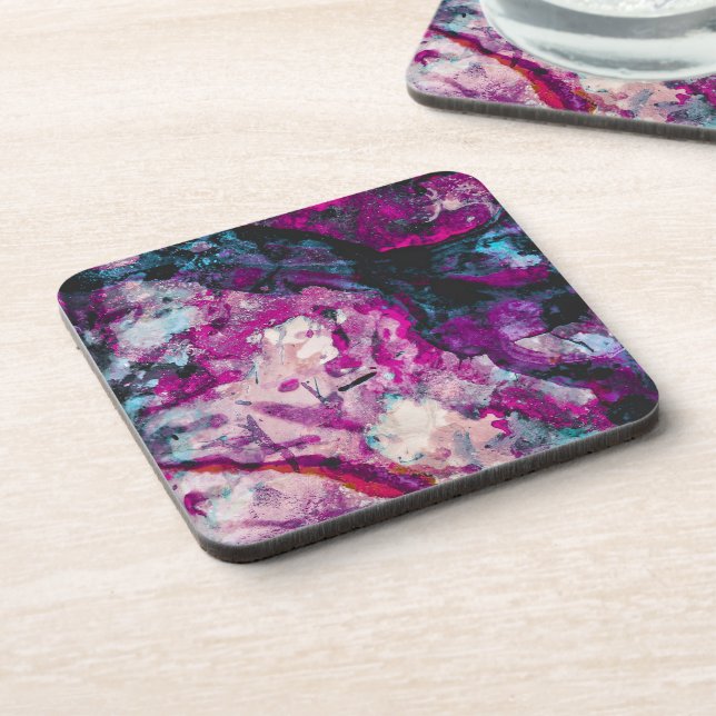 Porta-copo Abstrato de Épocas de Cristal Ruby e Sapphire (Left Side)