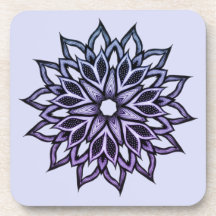 Abstrato de Flor Roxo Mandala