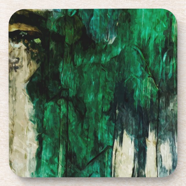 Porta-copo Abstrato de Lakeshore Nacional das Rochas Picadas (Frente)