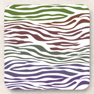 Porta-copo Abstrato de Zebra Colorida