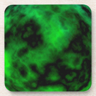 Porta-copo Abstrato do Funky Neon Green Emerald Halloween