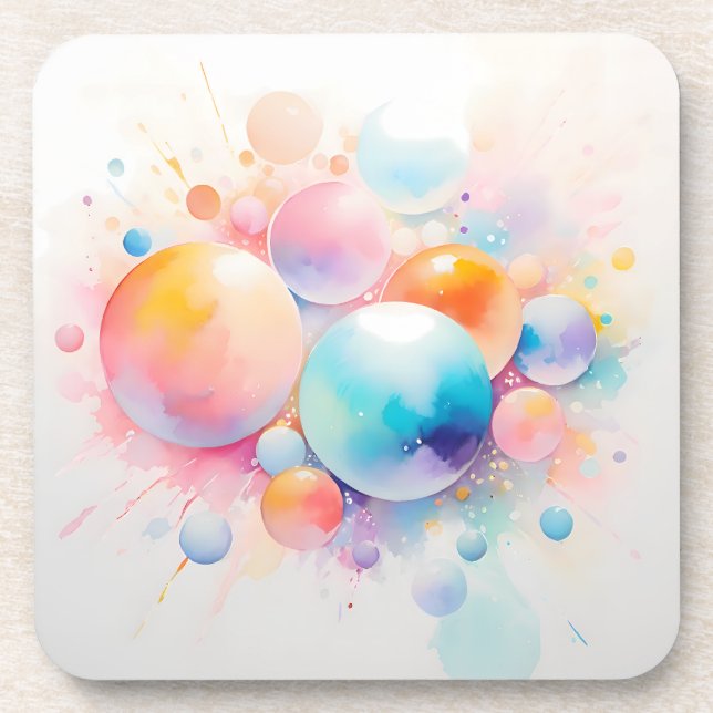 Porta-copo Abstrato e design de bolha moderna (Frente)