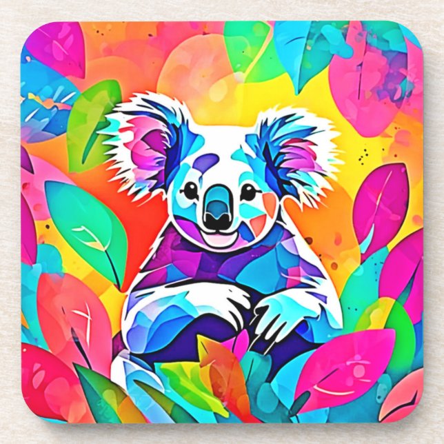 Porta-copo Abstrato Koala Design (Frente)