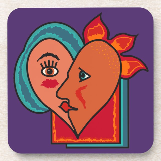 Porta-copo Abstrato lança portas copos personalizadas (Frente)