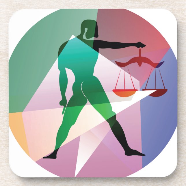 Porta-copo abstrato libra (Frente)