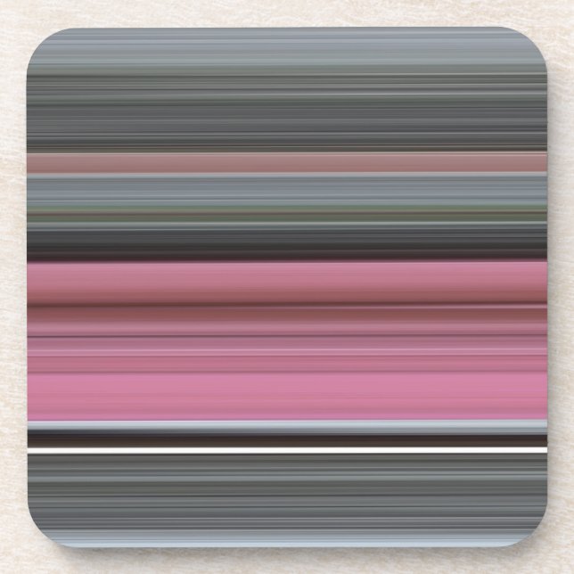 Porta-copo Abstrato nº 1: Rosa e cinza (Frente)