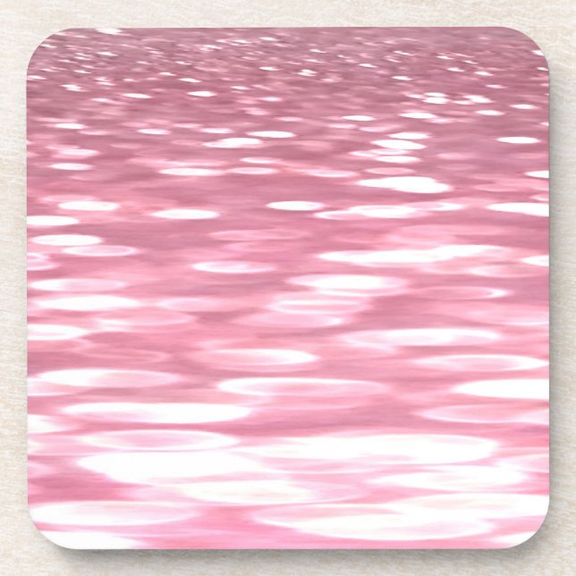 Porta-copo Abstrato nº 3: Grelha rosa (Frente)