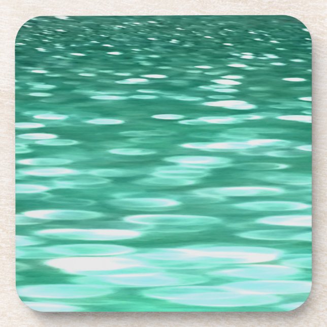 Porta-copo Abstrato nº 3: Shimmer Verde (Frente)