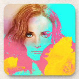 Porta-copo Abstrato Pop colorida, 6 Portas copos definidas