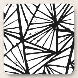 Porta-copo Abstrato Triangles Lino Impressão