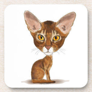 Porta-copo Abyssinian da caricatura