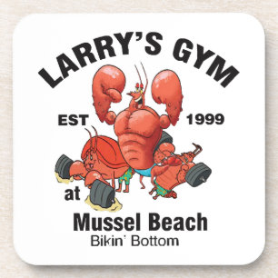 Porta-copo Academia do Larry na Praia do Mexilhão