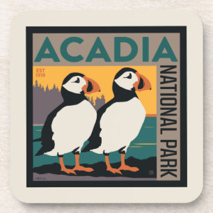 Porta-copo Acadia National Park, Maine   Puffins